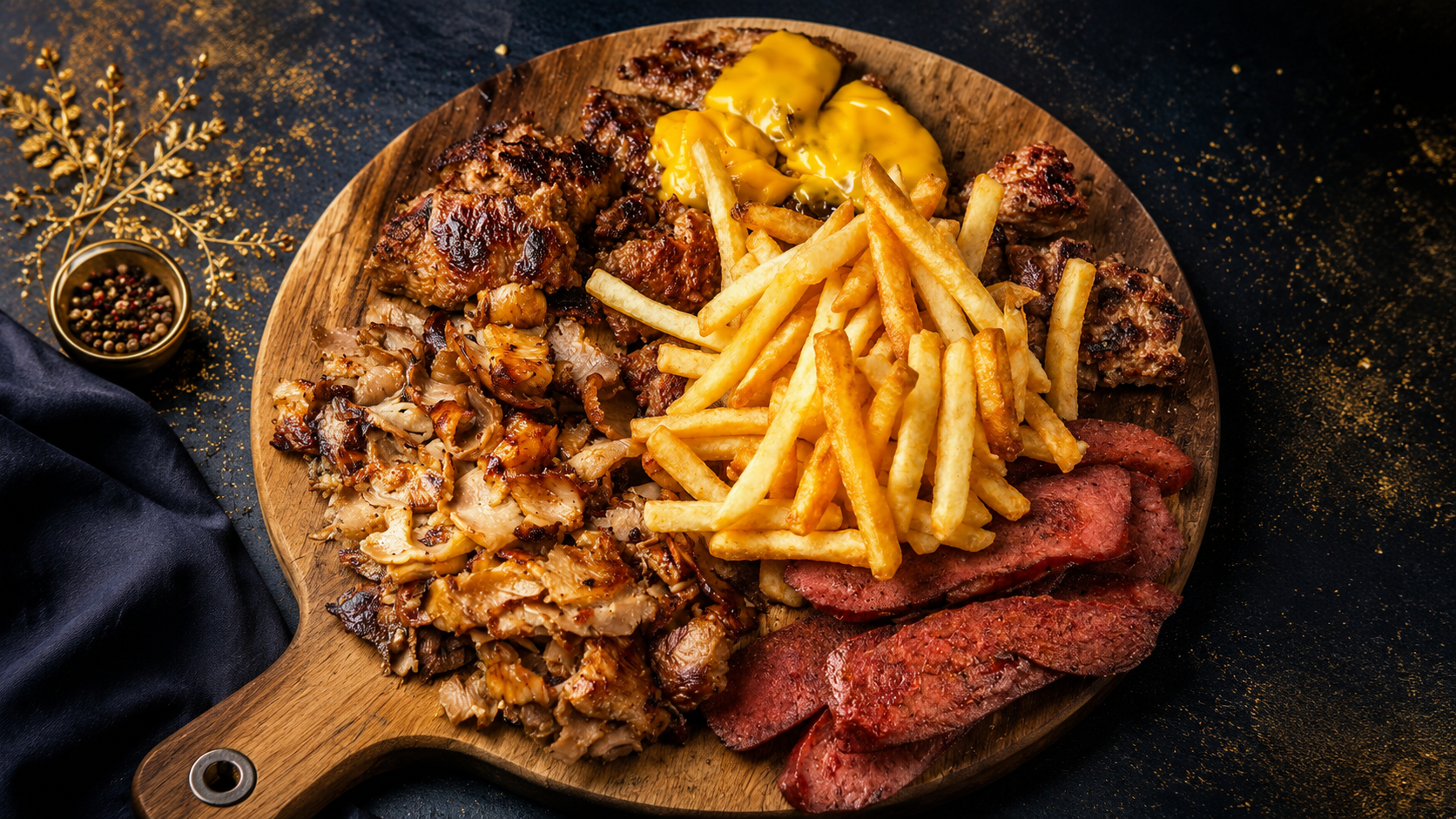 meilleur kebab hy&egrave;res - Planche &agrave; partager