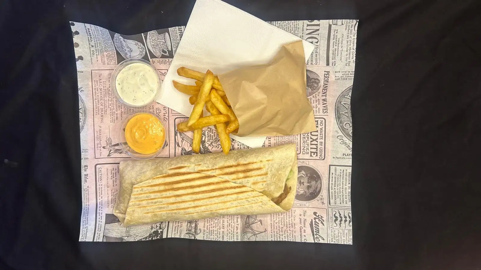 kebab hy�res - Menu Galette
